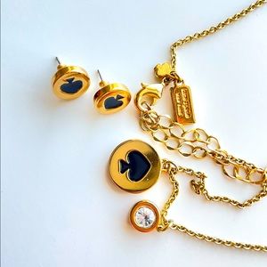 Kate Spade ♠️ necklace & earring set